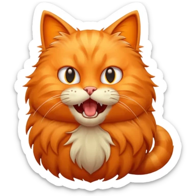 Cat is scaring sticker