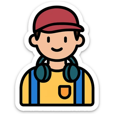 aesthetic college student headphones sticker