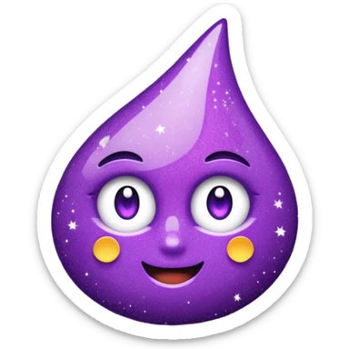 flecha para direita com glitter e roxa > sticker