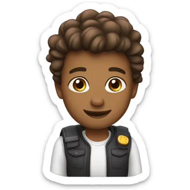 proud and try to show off sticker