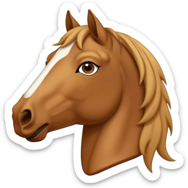 Horse head with a human body sticker