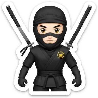 necesito un emoji ninja con el signo de tauro sticker