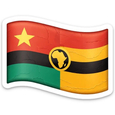 africa flag sticker