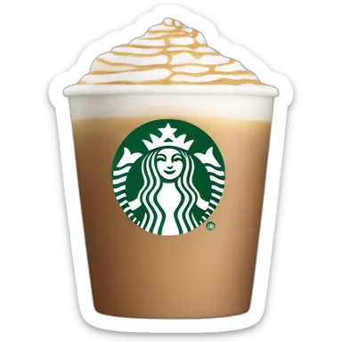 vanilla latte starbucks sticker