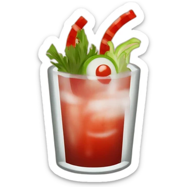 elaborate bloody mary sticker
