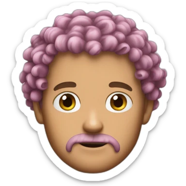 Tony Tony Chopper curly hair sticker