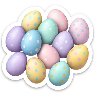 cute easter eggs sticker
