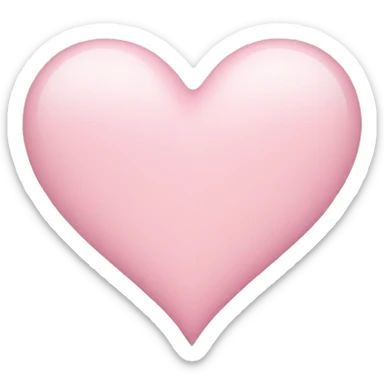 Light pink heart sticker