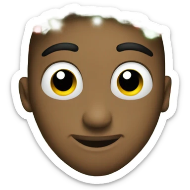 Christmas heart eyes sticker