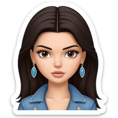 kendall jenner as pretty bratz baddie sticker