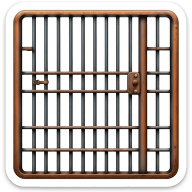 prison bars sticker