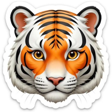 White tiger sticker