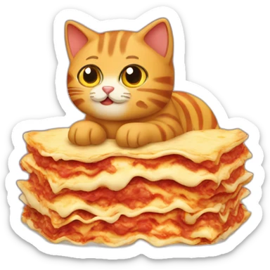 lasagna cat sticker