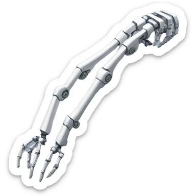 thin robotic skeleton arm emoji sticker