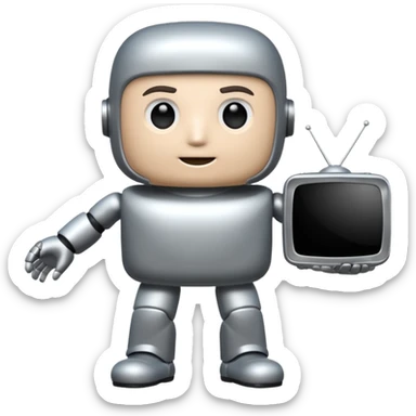 Titan TV man sticker