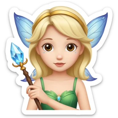 cute fairy holding a wand sticker