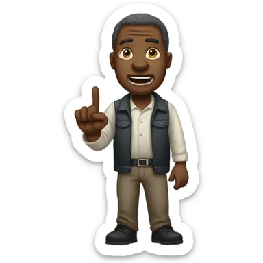 Amos newsome saying get back! sticker