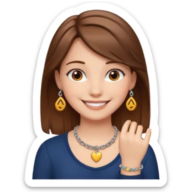 Charm Bracelet Girl sticker