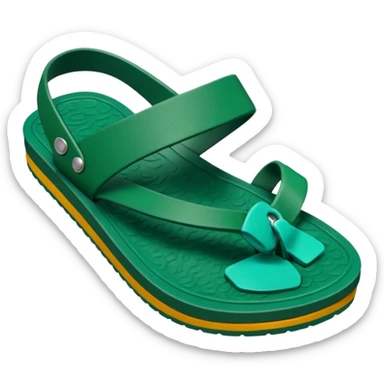 dark green chanclas sticker
