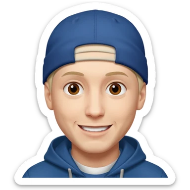 smile eminem sticker