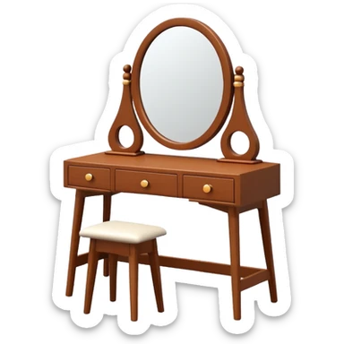 modern DRESSING TABLE sticker