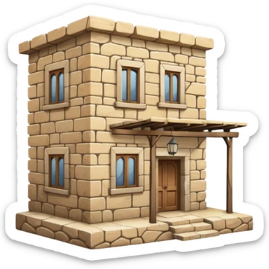 Palestinian old stone home sticker