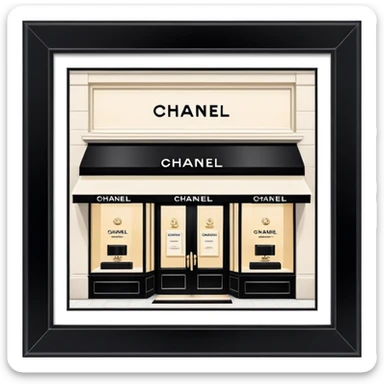 Chanel boutique sticker