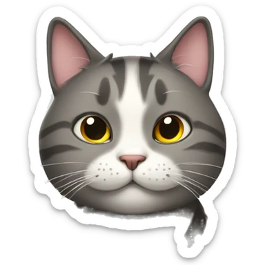 open minded cat sticker