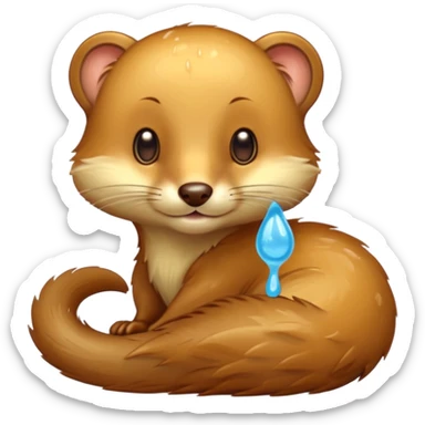 Weasel with vaseline sticker