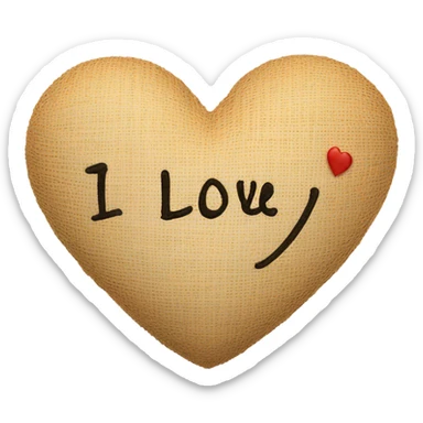I love you sticker