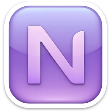 Netflix aesthetic "N" logo in pastel purple sticker