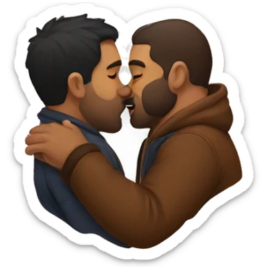 bears kiss sticker