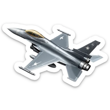 F-16 Fighting Falcon jet sticker