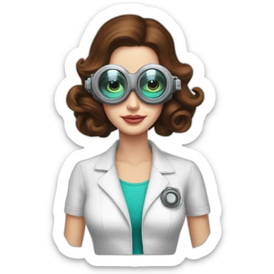 lana-del-rey-with-mad-scientist-goggles sticker