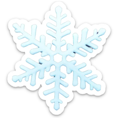 A snowflake laughs  sticker