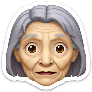 a combination between a grandmother and a monster sticker