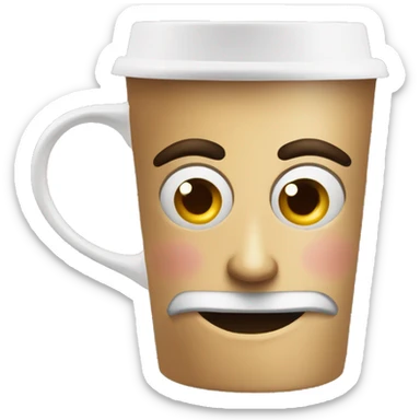 Lewk vintage on coffe cup sticker