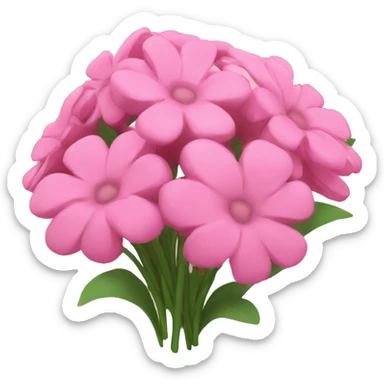pink bouquet sticker