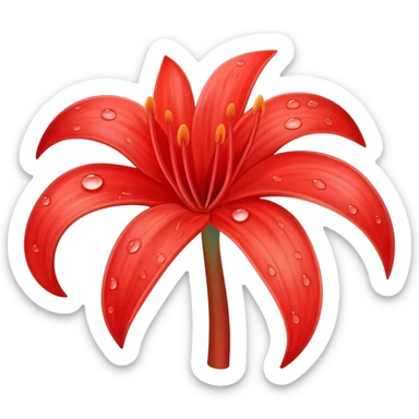Red spider lily in tokyo ghoul style sticker