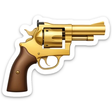 Golden revolver  sticker