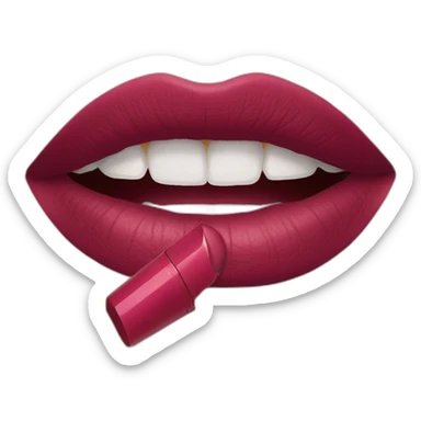 Lipstick branded “To be” sticker
