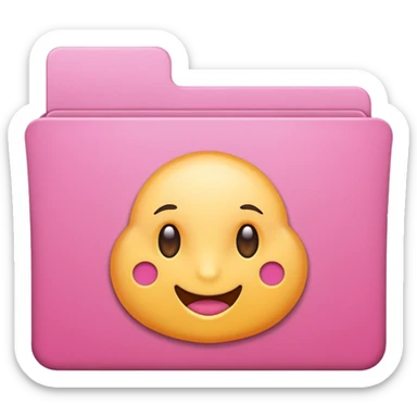 folder pink sticker