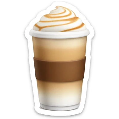 Coffee latte sticker