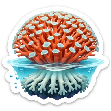 Coral Bleaching sticker