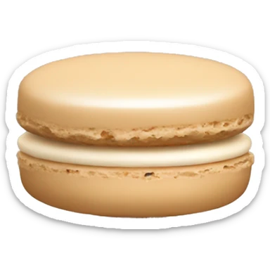 beige macaron sticker