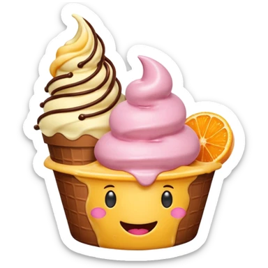 emoji tema agosto, colori allegri, sole, spiaggia, gelato, vacanze sticker