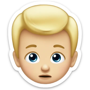 Baby Donald trump crying sticker