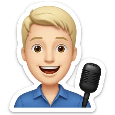 Man with the good sing sticker