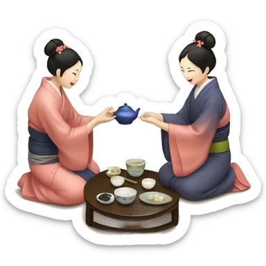 Tea ceremony sticker