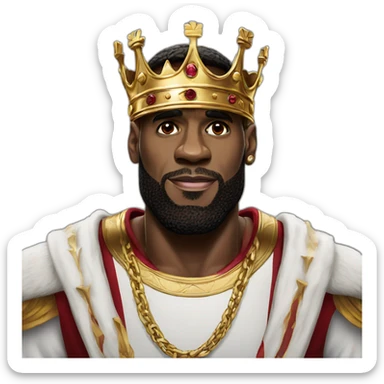 King LeBron James sticker